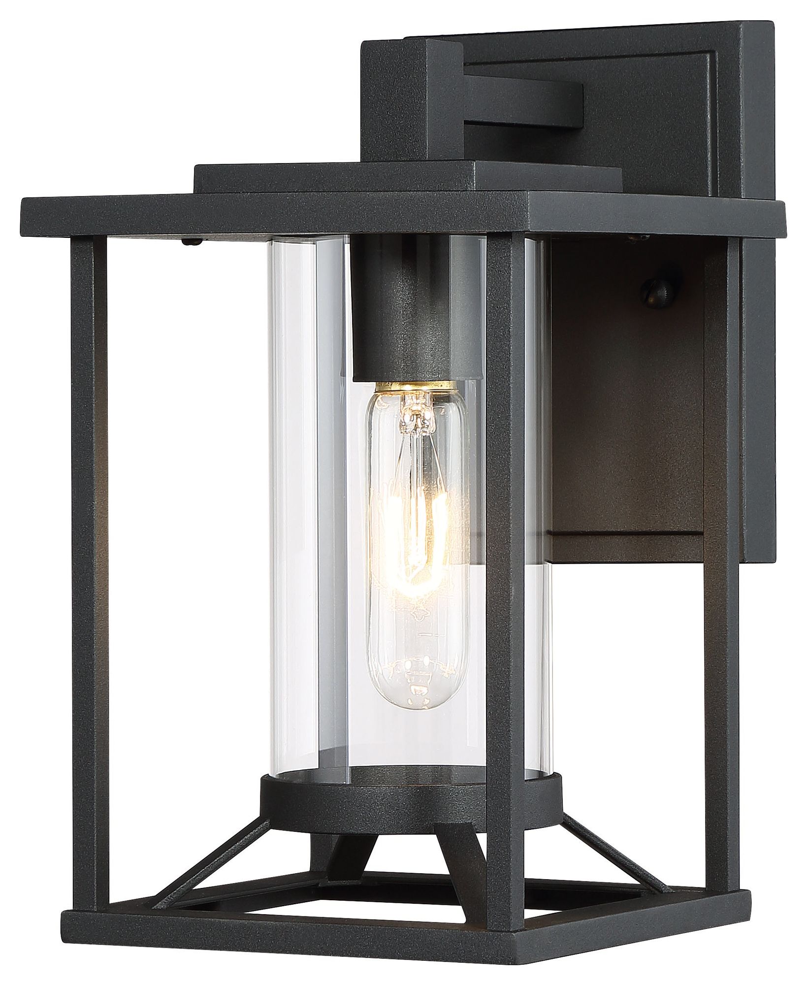 Image 7 The Great Outdoors Trescott 1-Light Black Outdoor Wall Mount more views