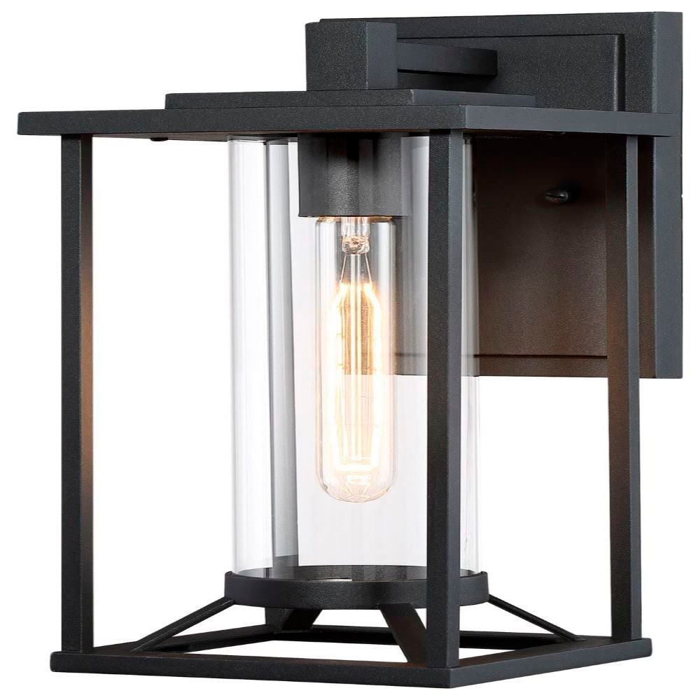 Image 5 The Great Outdoors Trescott 1-Light Black Outdoor Wall Mount more views
