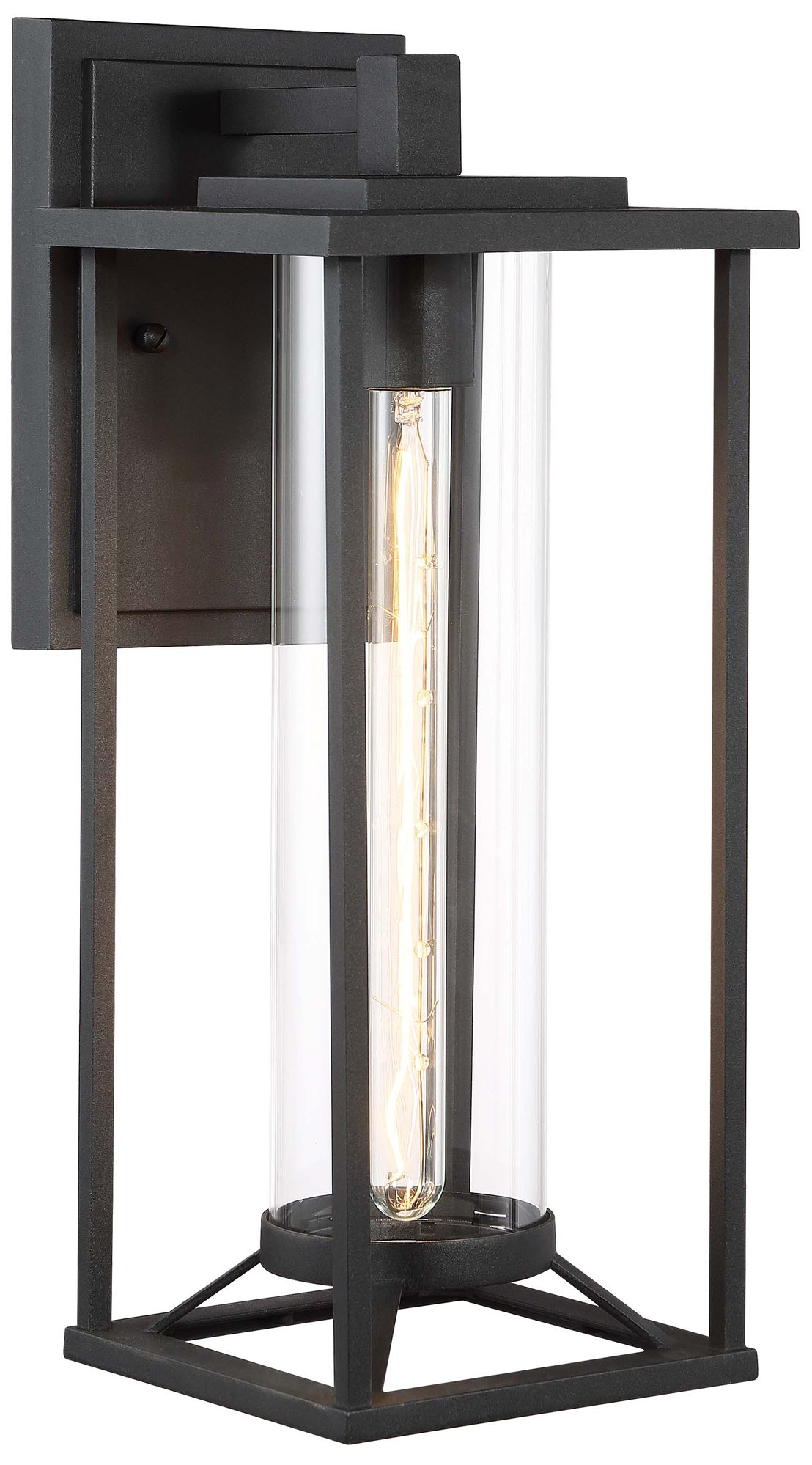Image 2 The Great Outdoors Trescott 1-Light Black Outdoor Wall Mount