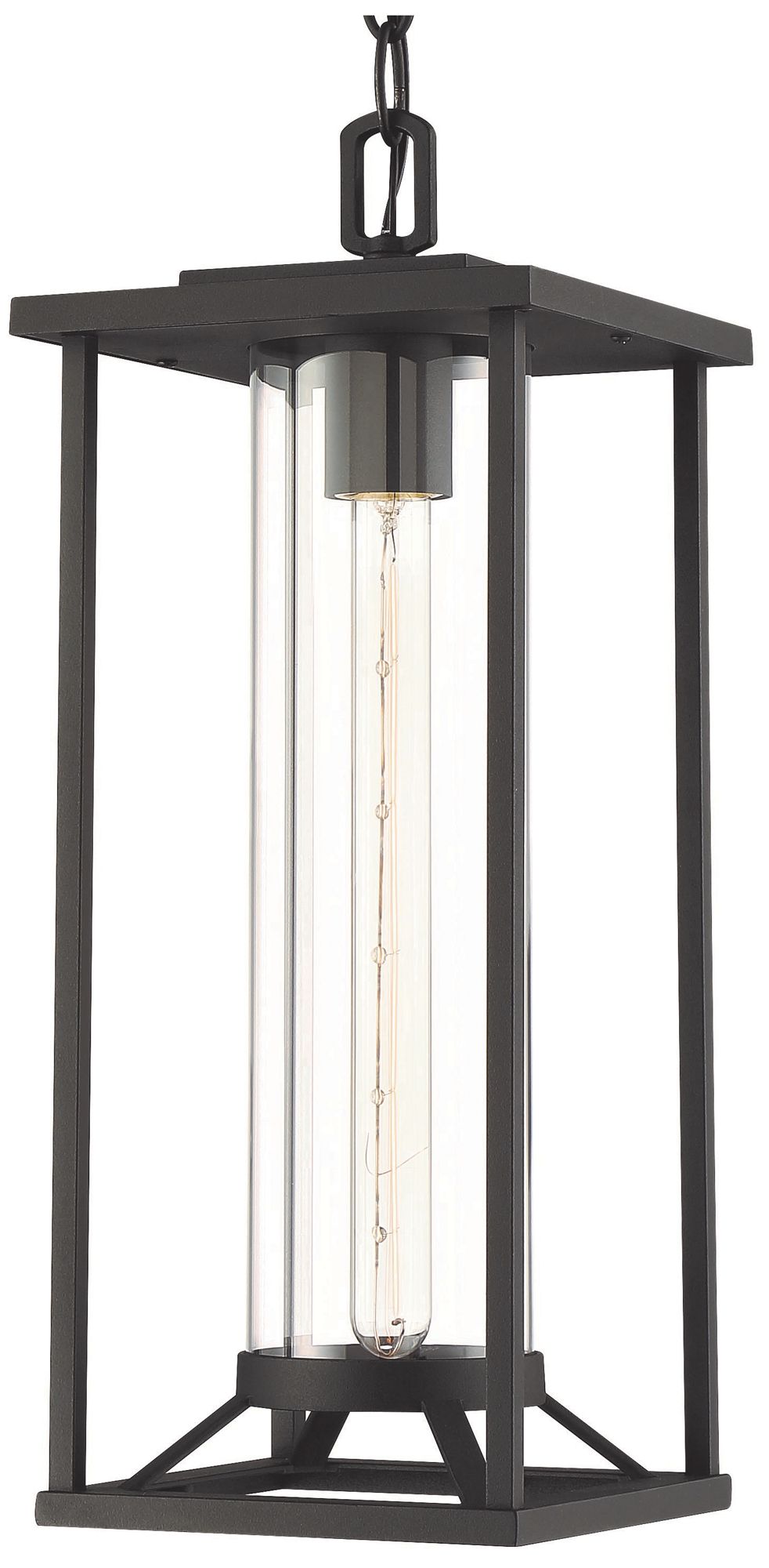 Image 4 The Great Outdoors  Trescott 1-Light Sand Coal Outdoor Chain Hung Lantern more views