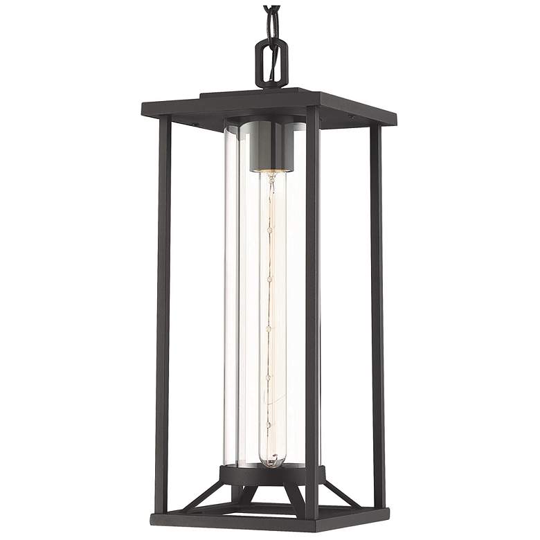 Image 4 The Great Outdoors  Trescott 1-Light Sand Coal Outdoor Chain Hung Lantern more views