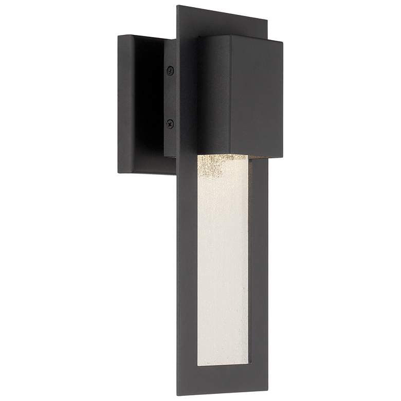 Image 1 The Great Outdoors Westgate 1-Light Black Outdoor Wall Mount with Shade