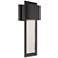 The Great Outdoors Westgate 1-Light Black Outdoor Wall Mount with Shade