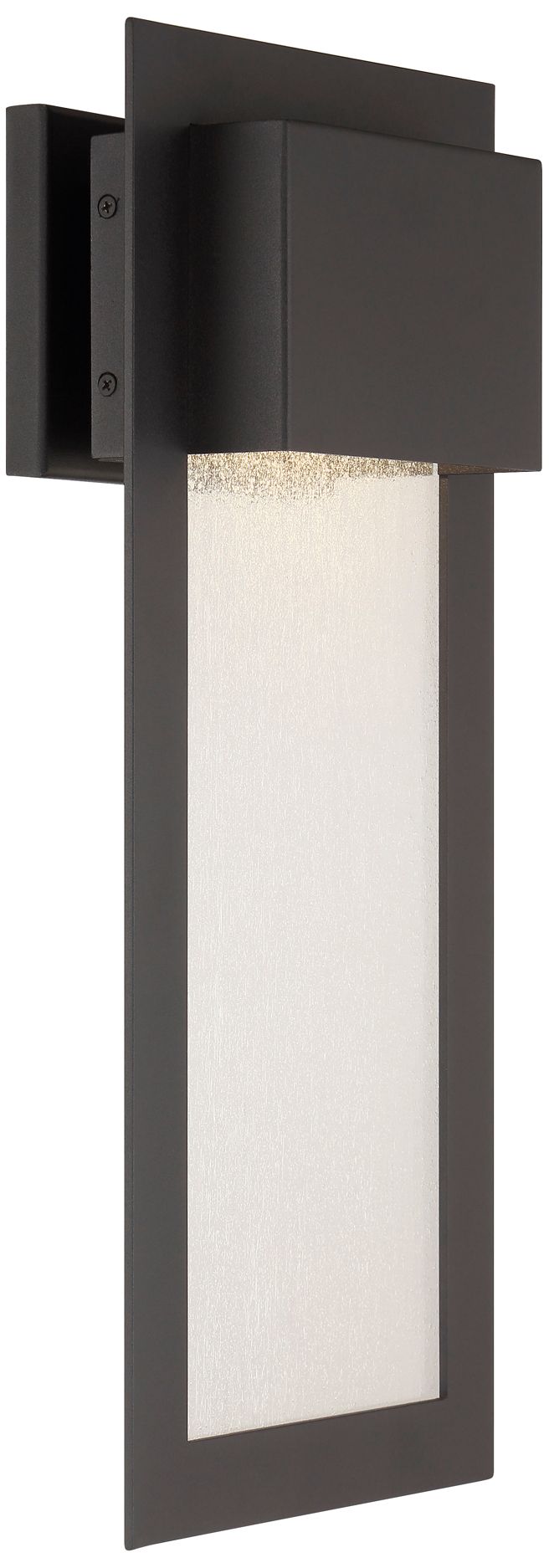 The Great Outdoors Westgate 1-Light Black Outdoor Wall Mount with Shade