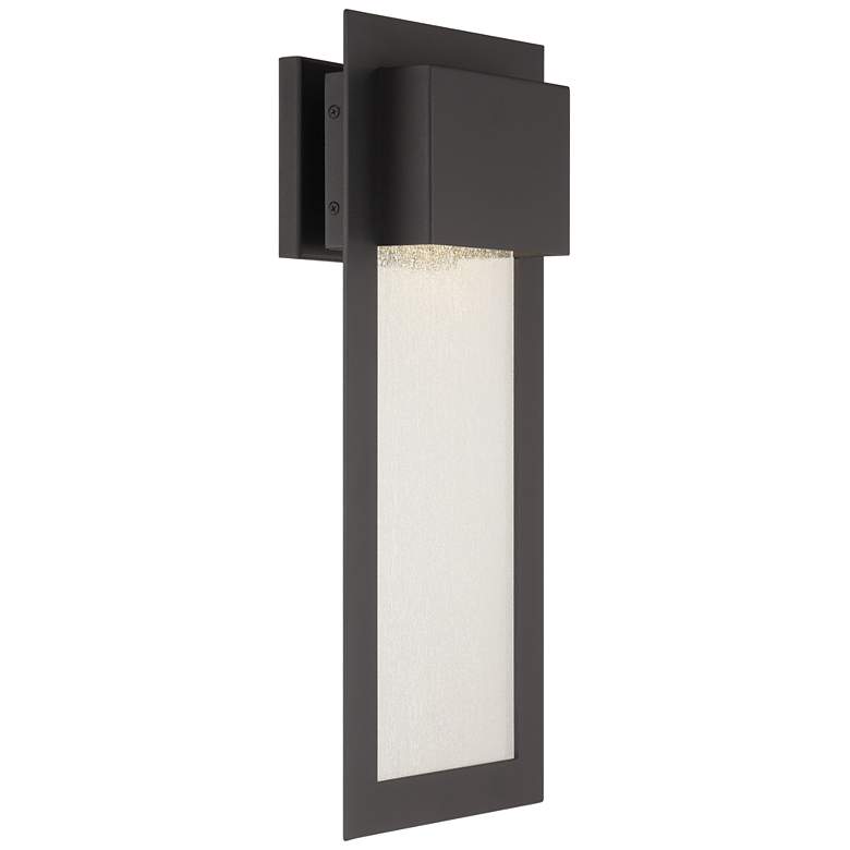 Image 1 The Great Outdoors Westgate 1-Light Black Outdoor Wall Mount with Shade