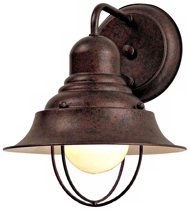 The Great Outdoors Wyndmere 1-Light Antique Bronze Outdoor Wall Mount