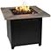 The Harper 30"W Cement Resin Mantel LP Gas Fire Pit Table