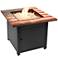 The Liberty 30"W Black Bronze LP Gas Outdoor Fire Pit Table