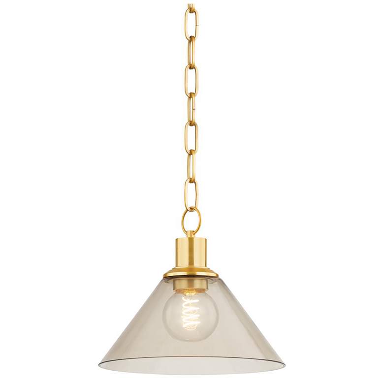 Image 1 The Lifestyled Co Anniebee 10.5 in. Aged Brass Pendant