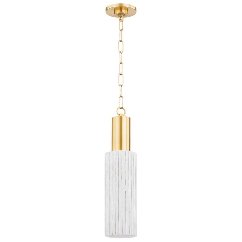 Image 1 The Lifestyled Co Corissa 5 in. Aged Brass Pendant