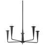 The Lifestyled Co Danna 29.75 in. Old Bronze Chandelier