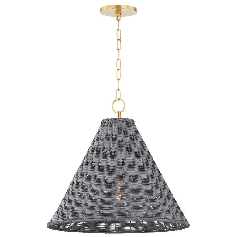 Image 1 The Lifestyled Co Destiny 22 in. Aged Brass Pendant