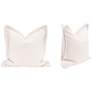 The Little Bit Country 22" Essential Pillow, Cream, Machale-Ivory, Set