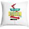 The Lodge Motel 18" Square Throw Pillow