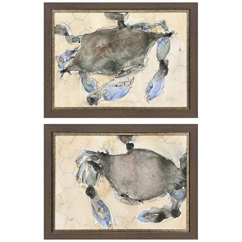 Image 1 The Maryland Crab 32"W x 24"H Framed Art - Set of 2