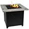 The Mason 30"W Cement Resin Mantel LP Gas Fire Pit Table