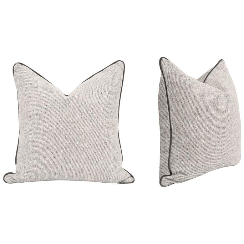 Image 1 The Not So Basic 22" Essential Pillow, Howell Natural, Dark Dove, Set