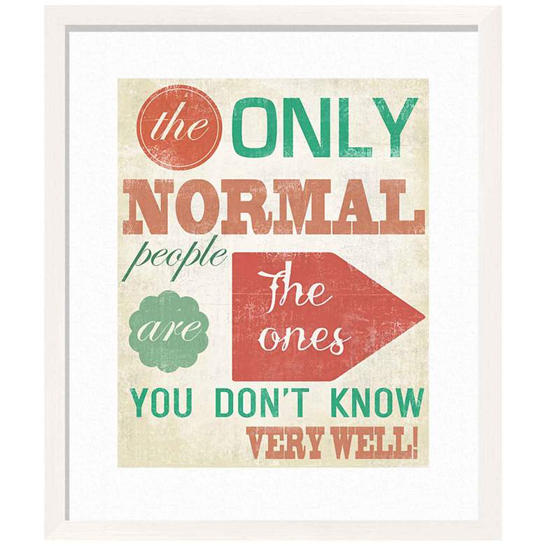 Image 1 The Only People 27 1/2 inch High Giclee Framed Wall Art
