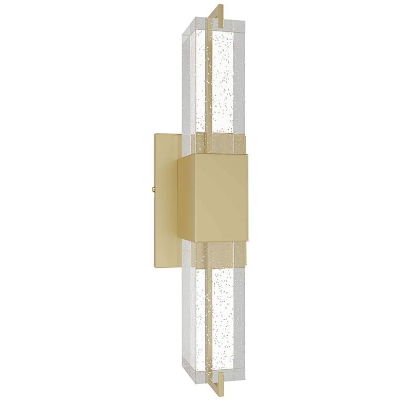 Image 1 The Original Glacier 17" High Brushed Brass LED Wall Sconce