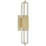 1_The Original Glacier 17" High Brushed Brass LED Wall Sconce