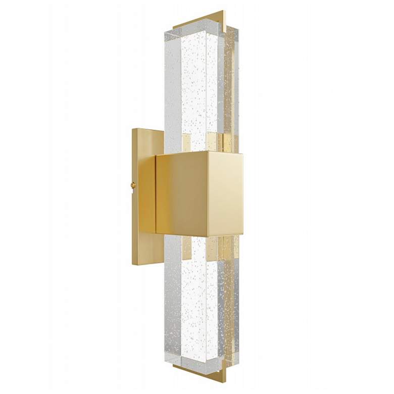 Image 4 The Original Glacier 17" High Brushed Brass LED Wall Sconce more views