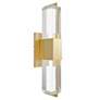 4_The Original Glacier 17" High Brushed Brass LED Wall Sconce more views
