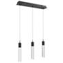 2_The Original Glacier 37" Wide Black LED Multi-Light Pendant more views