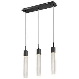 Image1 of The Original Glacier 37" Wide Black LED Multi-Light Pendant