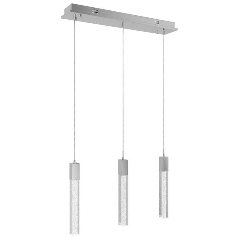 Image 1 The Original Glacier 37"W Chrome LED Multi-Light Pendant