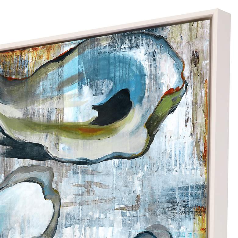 Image 2 The Oyster 40" Square Giclee Framed Canvas Wall Art more views