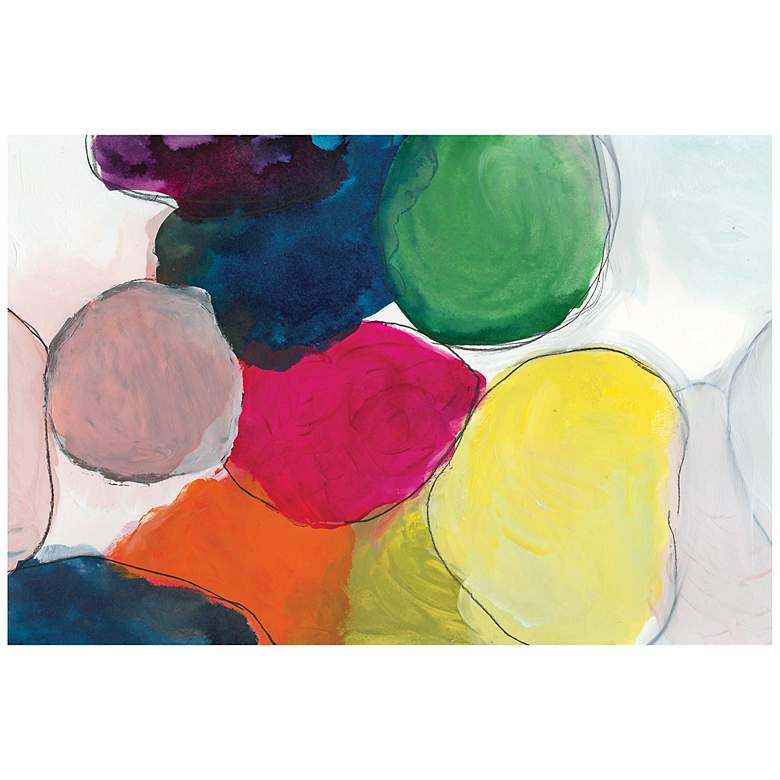 Image 2 The Party 48" Wide Reverse Painted Glass Wall Art