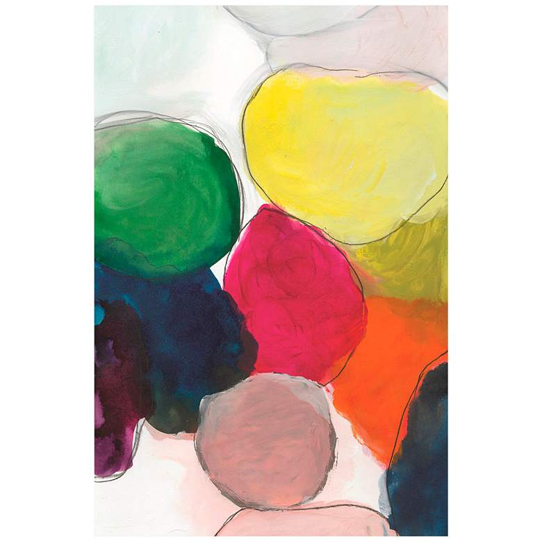 Image 4 The Party 48" Wide Reverse Painted Glass Wall Art more views
