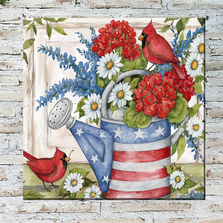 Image 1 The Patriots 24" Square Outdoor Canvas Wall Art