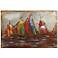 The Regatta I" Mixed Media Iron Hand Painted Dimensional Wall Art