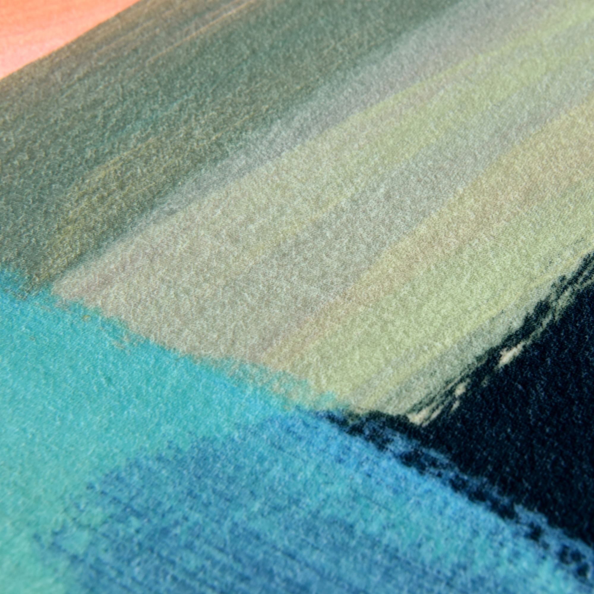 Image 3 The Script II Washable Abstract Art Area Rug size 5'x8' more views