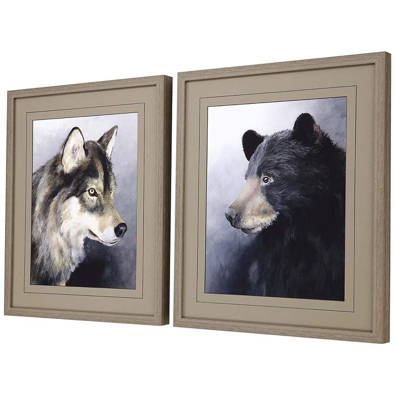 Image 4 The Stare 28 inch High 2-Piece Giclee Framed Wall Art Set more views
