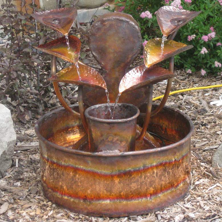Image 1 The Water Goddess 25"H Low-Splash Indoor-Outdoor Fountain