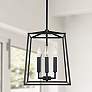 Thumbnail1 of Thea 12" Wide Matte Black 4-Light Mini Lantern Foyer Pendant