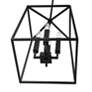 4_Thea 12" Wide Matte Black 4-Light Mini Lantern Foyer Pendant more views