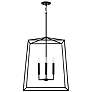 2_Thea 27 1/2" High Matte Black 4-Light Outdoor Hanging Light