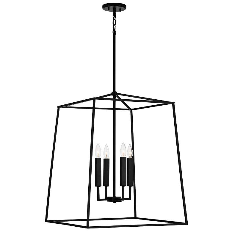 Image 4 Thea 27 1/2" High Matte Black 4-Light Outdoor Hanging Light more views