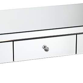 Image4 of Thea 39 1/2" Wide 3-Drawer Mirrored Small Desk more views