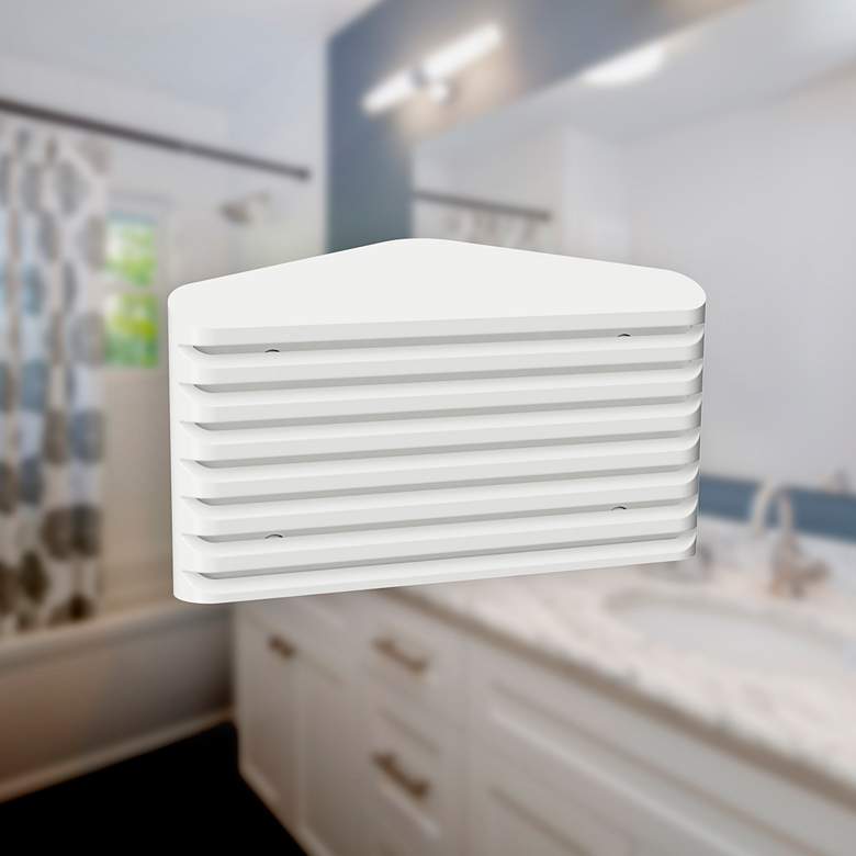 Image 3 Theater 4 1/2" High White Dusk to Dawn LED Path Night Light more views