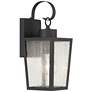 5_Thebes 13 1/4" High Textured Black Outdoor Wall Light Set of 2 more views