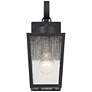 4_Thebes 13 1/4" High Textured Black Outdoor Wall Light more views