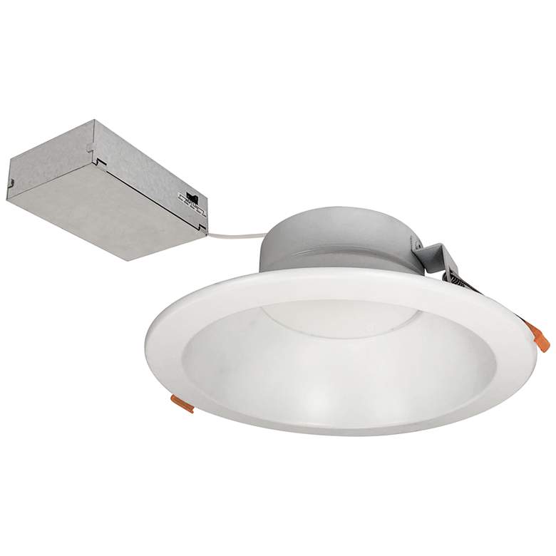 Image 1 Theia 8" Matte White Selectable CTT LED Recessed Downlight 