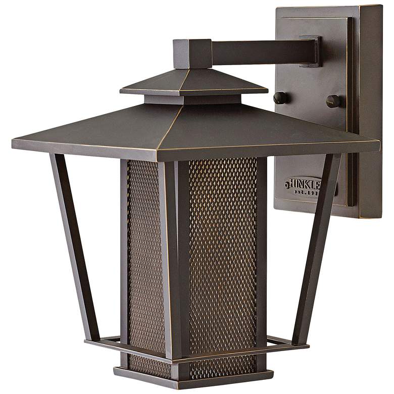 Image 1 Theo 11 3/4" High Oil Rubbed Bronze LED Outdoor Wall Light