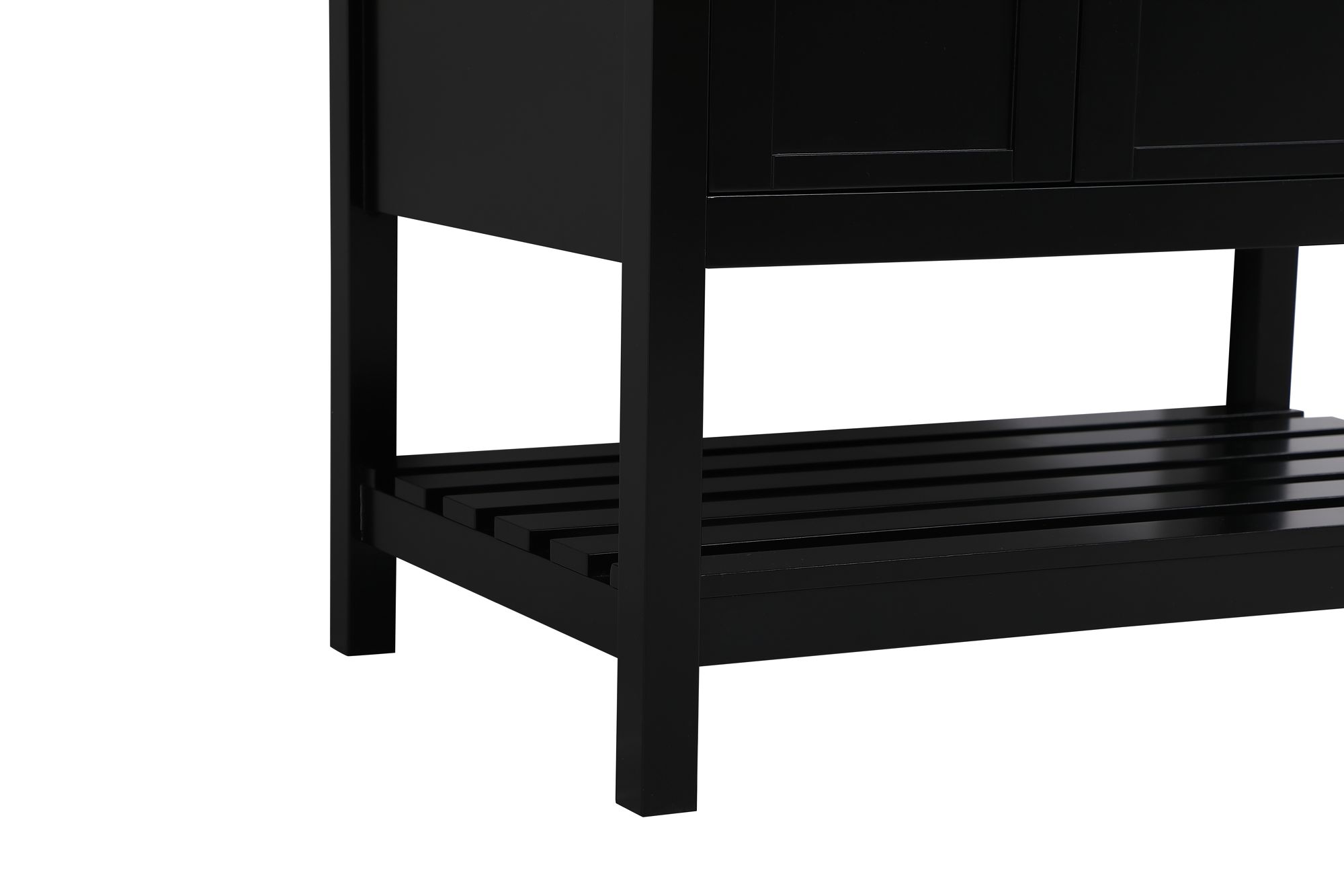 Image 7 Theo 36" Wide Black 2-Drawer Single Sink Bathroom Vanity more views