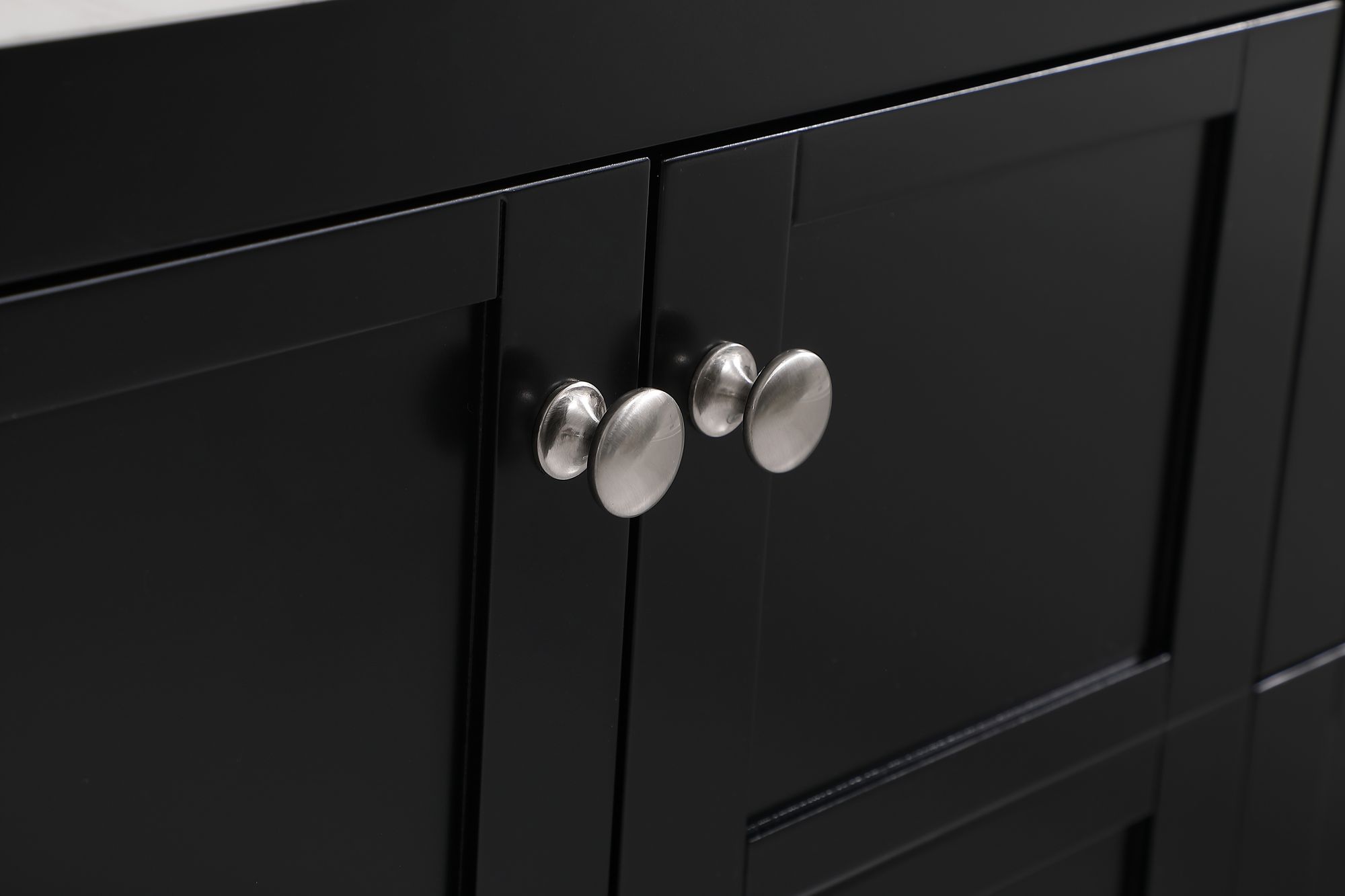 Theo 36" Wide Black 2-Drawer Single Sink Bathroom Vanity