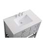 7_Theo 36" Wide Gray 2-Drawer Single Sink Bathroom Vanity more views